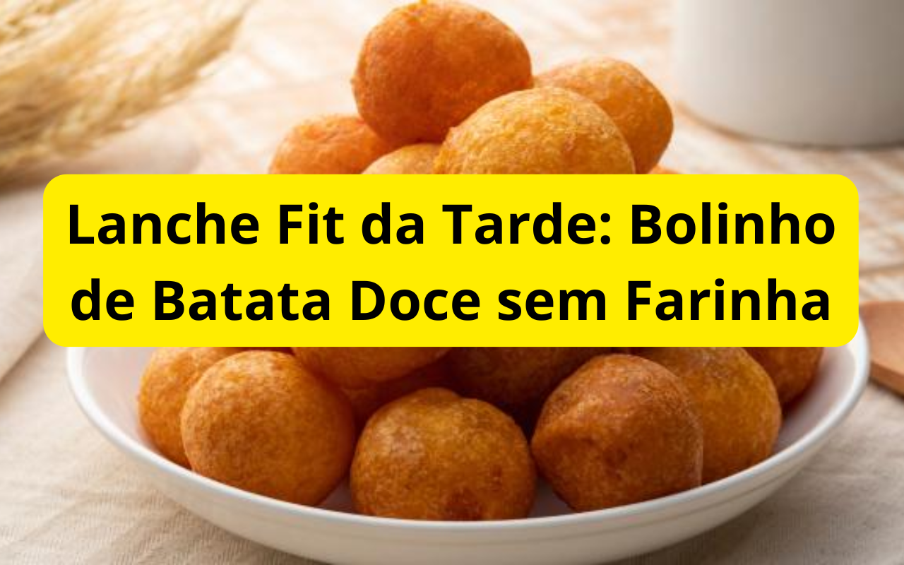 Lanche Fit da Tarde: Bolinho de Batata Doce sem Farinha